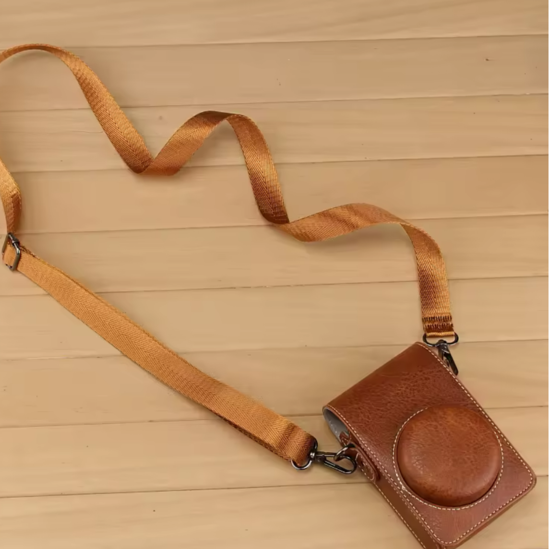 Bolso de cuero para cámara