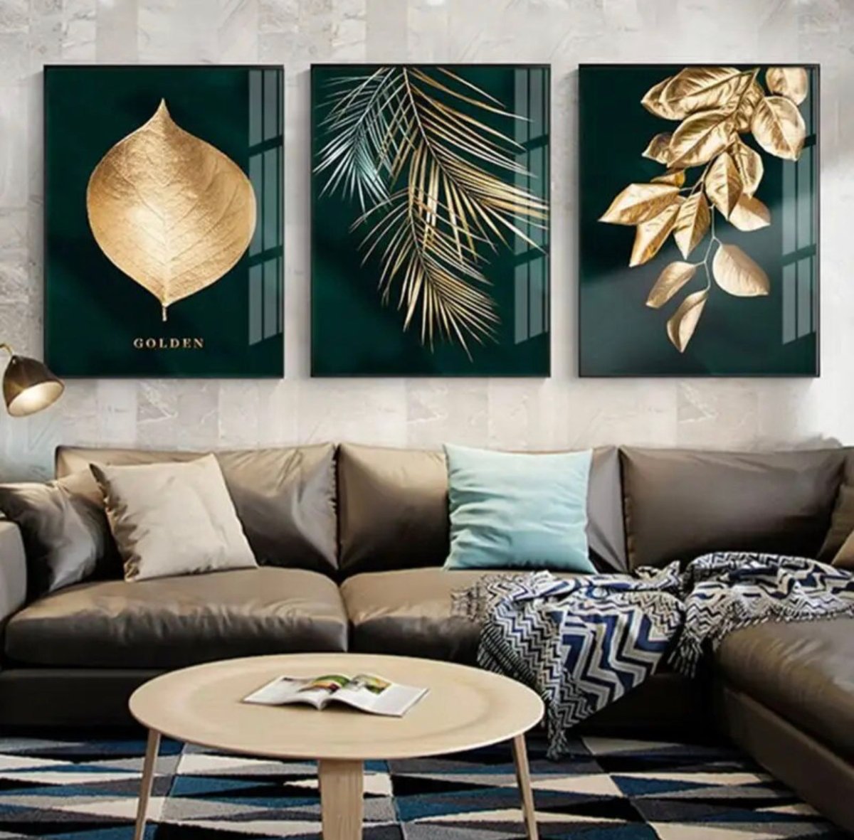 Set Cuadros Gold nature - Cuadro - Dfav