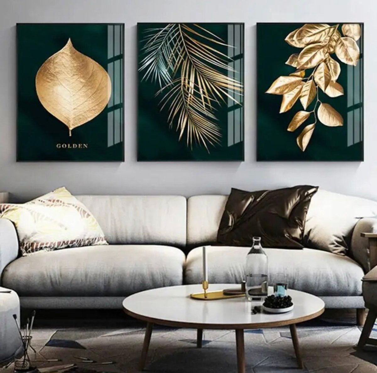Set Cuadros Gold nature - Cuadro - Dfav